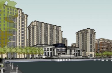 Classical Multi-Story High-Rise Residential Building SketchUp Model-BIM WORLD