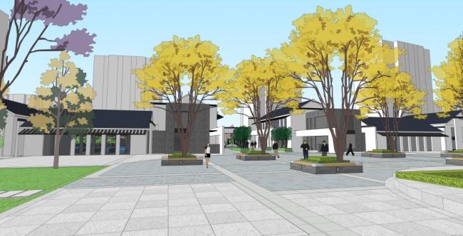 Modern 11-Story Multi-Unit Residential Complex SketchUp Model