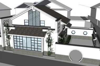 SketchUp Residential Model: Multi-Story Classical Style Home-BIM WORLD