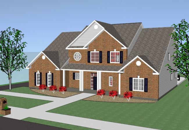 SketchUp Residential Design: Multi-Story Classical Garden Home