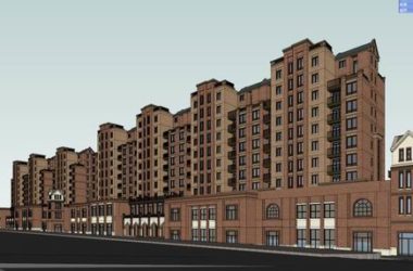 Classical Multi-Story Residential Complex with Clubhouse | SketchUp Model-BIM WORLD
