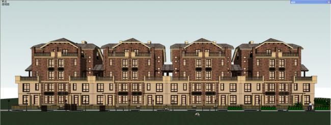 SketchUp Residential Models: Multi-Story Stacked Buildings, Garden Villas, and Classic English Styles