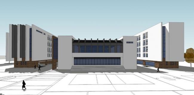 Modern Multi-Story School Building Model | SketchUp Educational Design