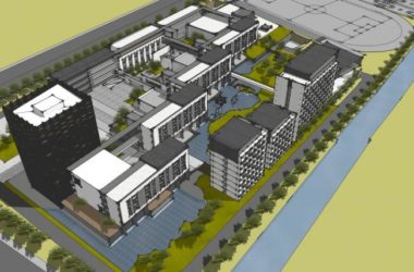 Modern Multi-Story School Campus Model in SketchUp-BIM WORLD