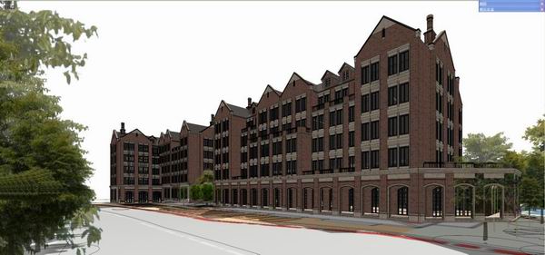 SketchUp Business Model: Multi-Story Street Apartments, Villas, and Classic English Style Designs