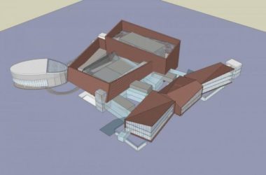 SketchUp Cultural Model: Modern Multi-Story Grand Theater and Cinema Architecture-BIM WORLD