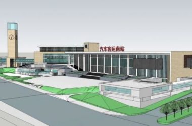 Modern SketchUp Design: Station Road Bridge and Bus Station-BIM WORLD
