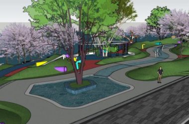 Modern Waterfront Landscape Design | SketchUp Model Showcase-BIM WORLD