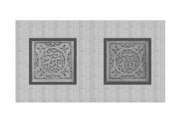 SketchUp Material Models: Traditional Chinese Paving Designs-BIM WORLD