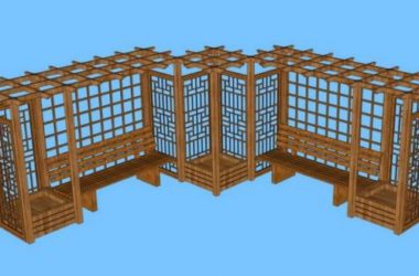 SketchUp Material Model | Park Leisure Chair SU Component-BIM WORLD
