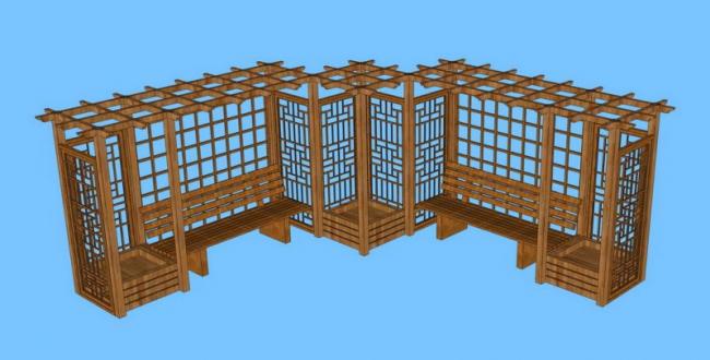 SketchUp Material Model | Park Leisure Chair SU Component
