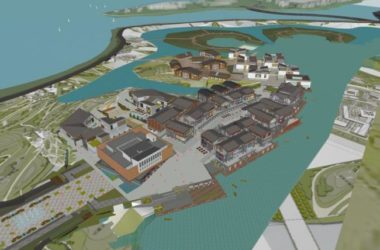 SketchUp Business Model: Multi-Story Commercial Street in Modern Chinese Style-BIM WORLD