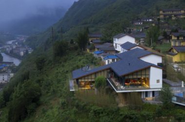 BIM Architecture: Heizhugou Zen Inn Boutique Hotel Reception and Research Center Blending Seamlessly with the Canyon and Community-BIM WORLD