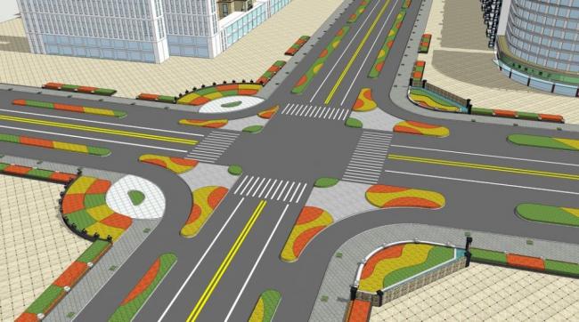 SketchUp Landscape Design: Roadway Modeling and Visualization
