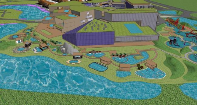 SketchUp Business Models: Tourist Service Centers, Amusement Parks, and Modern Commercial Spaces