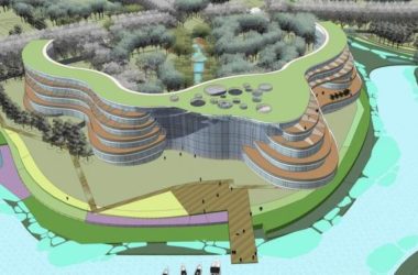 Modern Multi-Story Eco-Friendly Hotel Model in SketchUp-BIM WORLD