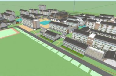 Modern Retirement Center Hospital Model in SketchUp-BIM WORLD