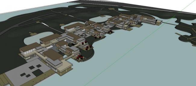 Modern Commercial Building Design on Bar Street Using SketchUp