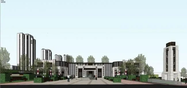 Sketchup Business Model | Sales Office, Modern Style