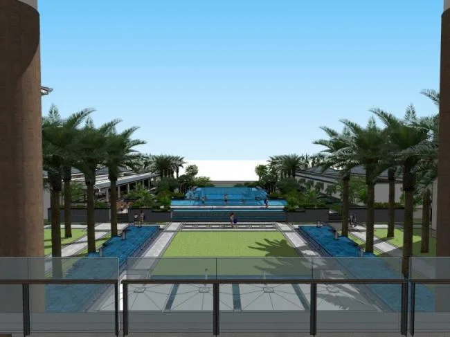 Sketchup Landscape Model | Hotel Landscape, Pool Landscape, Classical Style
