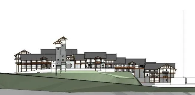 Sketchup Business Model | Commercial Street, Modern Chinese Style
