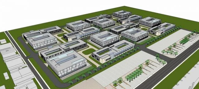 Sketchu Industrial Factory | Multi story Industrial Park, Factory Building, Modern Style