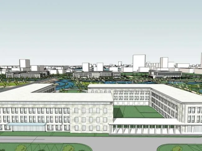 Sketchup Cultural Model | Multi story Exhibition Hall, Cultural Architecture, Modern Style