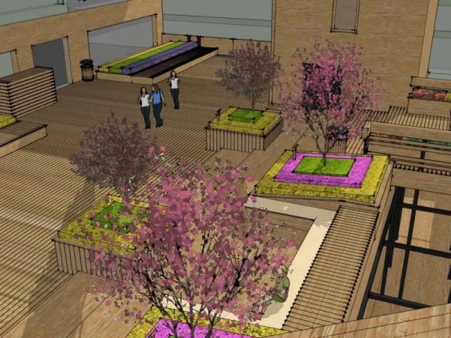 Sketchup Landscape Model | Roof Garden, Modern Style