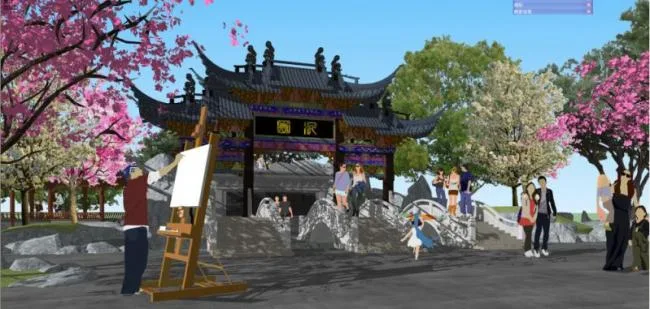 Sketchup Landscape Model | Classical Garden Landscape, Chinese Style