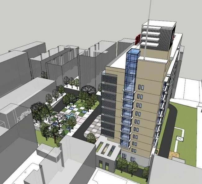 Sketchup Landscape Model | Hospital Landscape, Medical Landscape, Modern Style