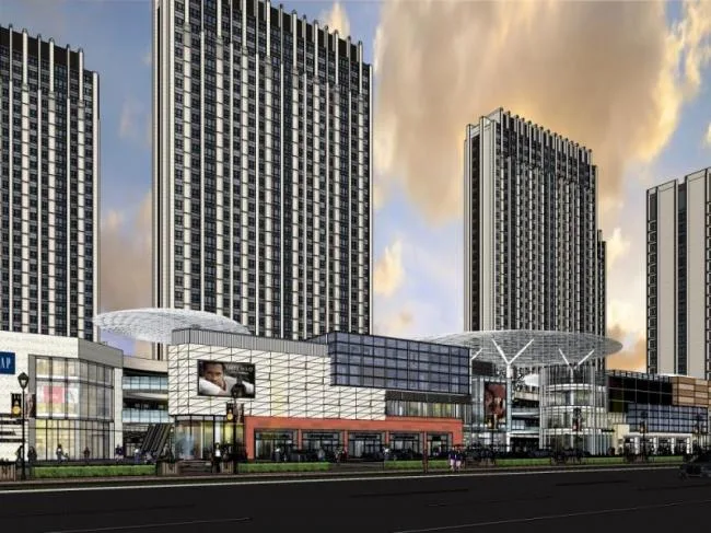 Sketchup Complex Model | Multi story Commercial Complex, Modern Style