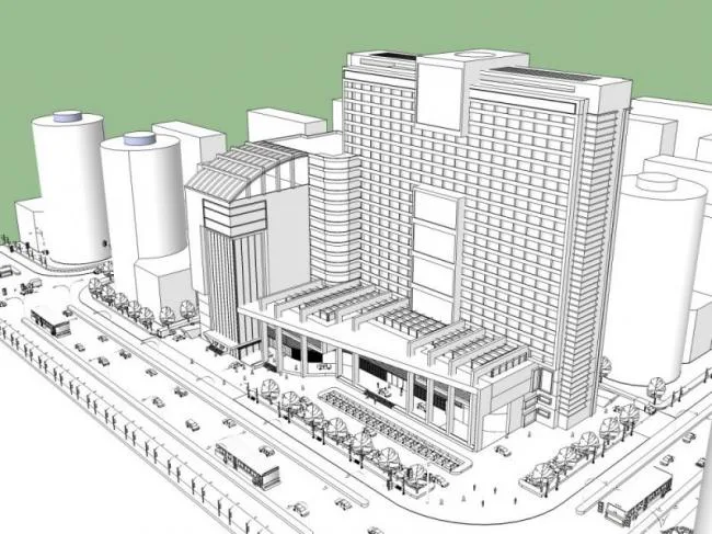 Sketchup Complex Model | Multi story Commercial Complex, Residential, Modern Style