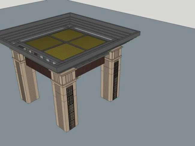 Sketchup Sketch Model | Pavilion, Classical Style, Sketch