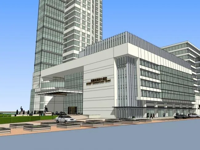 Sketchup Hotel Model | Super High rise Hotel, Modern Style