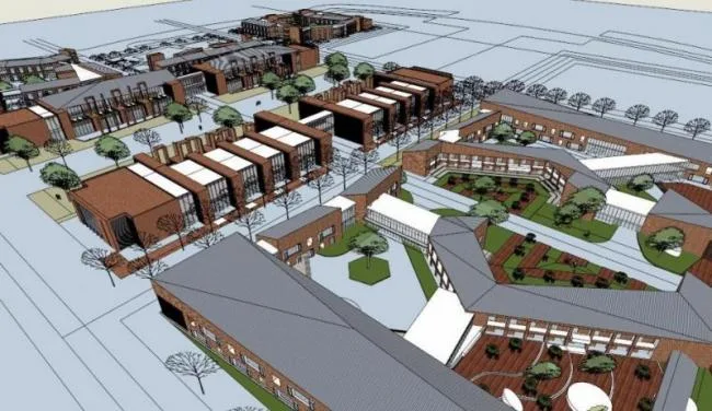 Sketchup Cultural Model | Multi story Library, Cultural Architecture, Modern Style