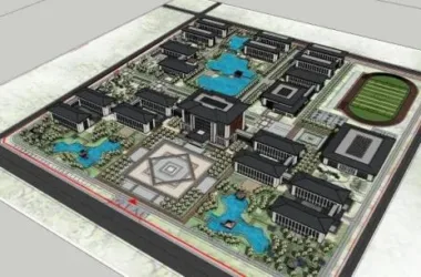 Multi-Story Primary and Secondary School Design | SketchUp Model of Chinese-Style Educational Architecture-BIM WORLD