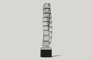 Modern Landscape Sculpture Materials for SketchUp Models-BIM WORLD