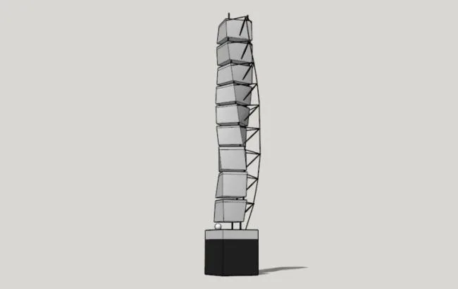 Modern Landscape Sculpture Materials for SketchUp Models