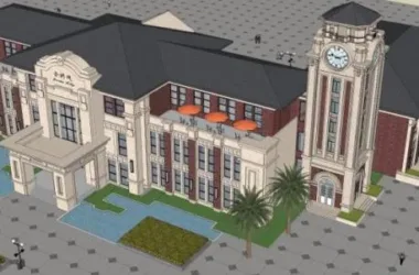 SketchUp Business Model: Multi-Story Classical Style Clubhouse Design-BIM WORLD