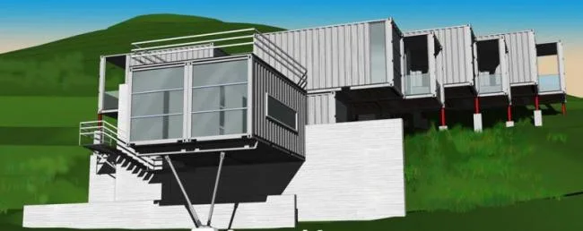 Sketchup Business Model | Container, Commercial Entertainment and Leisure Facilities, Modern Style