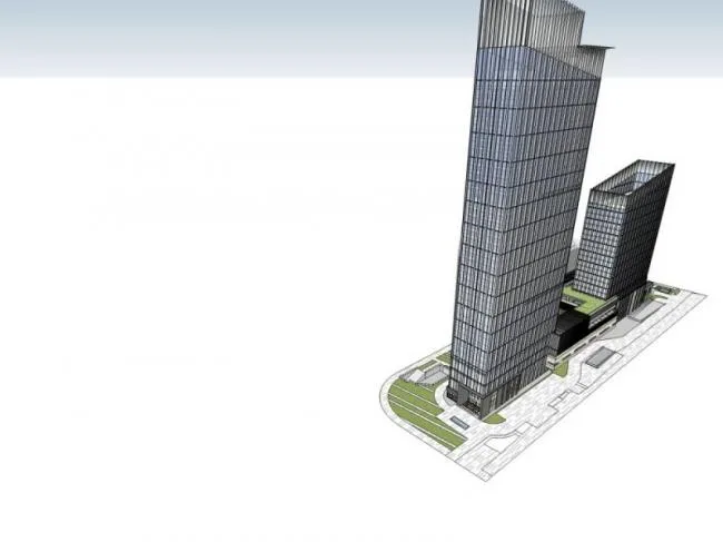 Sketchup Hotel Model | Super High rise Hotel, Modern Style