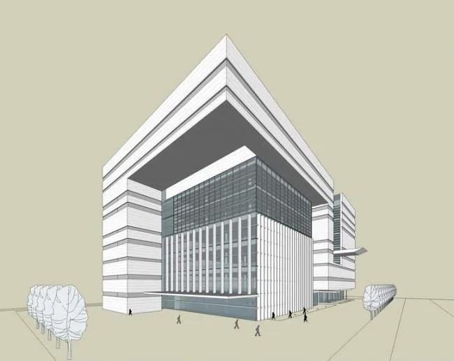Sketchup Office Model | Multi story Office Building, Modern Style