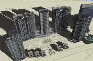 Modern High-Rise Residential Buildings in SketchUp: Contemporary Design Models-BIM WORLD