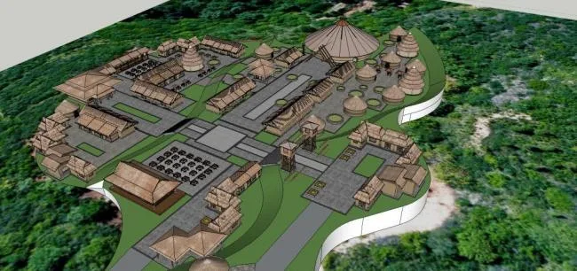 Sketchup Landscape Model | Leisure Scenic Area, Classical Style, Landscape