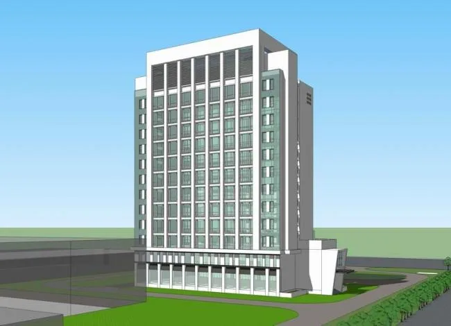 Sketchup Office Model | High rise Government Office Building, Modern Style