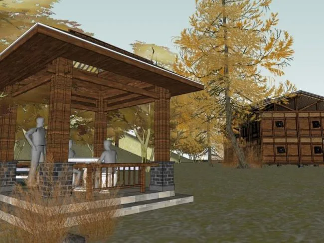 Sketchup Residential Model | Residential, Modern Chinese Style
