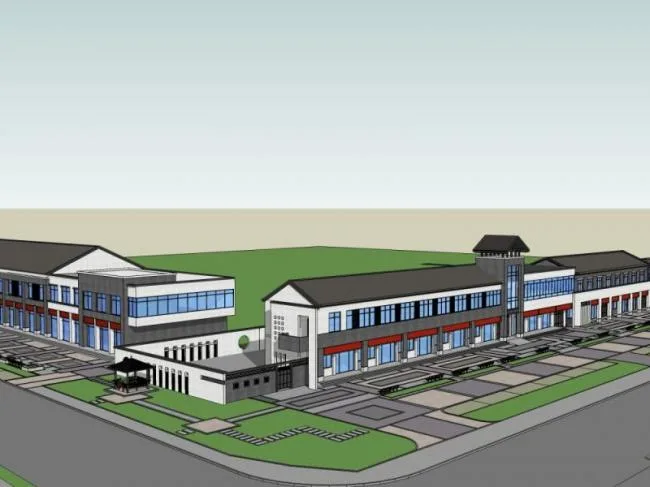 Sketchup Business Model | Commercial Street, Chinese Style