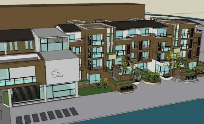 Sketchup Villa Model | Multi row Villa, Modern Style