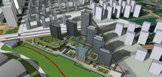 Sketchup Complex Model | Multi story Commercial Complex, Office Building, Hotel, Residential, Modern Style