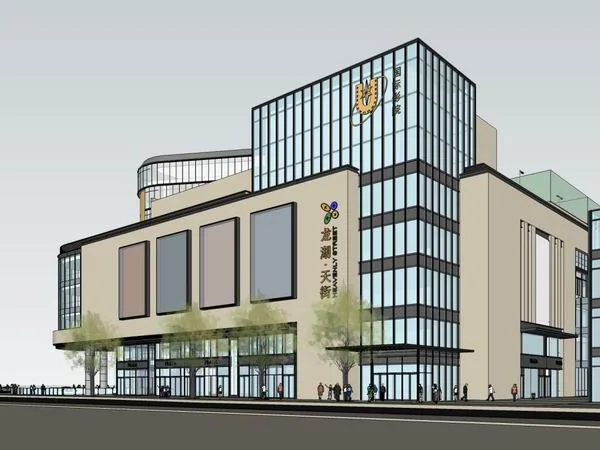 Sketchup Hotel Model | High Rise Hotel Proposal, Commercial, Modern Style